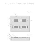 Method for production of packaged electronic components, and a packaged electronic component diagram and image