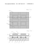 Method for production of packaged electronic components, and a packaged electronic component diagram and image