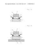 Method for production of packaged electronic components, and a packaged electronic component diagram and image