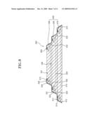 STACKED SEMICONDUCTOR PACKAGE ELECTRICALLY CONNECTING SEMICONDUCTOR CHIPS USING OUTER SURFACES THEREOF AND METHOD FOR MANUFACTURING THE SAME diagram and image