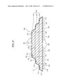 STACKED SEMICONDUCTOR PACKAGE ELECTRICALLY CONNECTING SEMICONDUCTOR CHIPS USING OUTER SURFACES THEREOF AND METHOD FOR MANUFACTURING THE SAME diagram and image