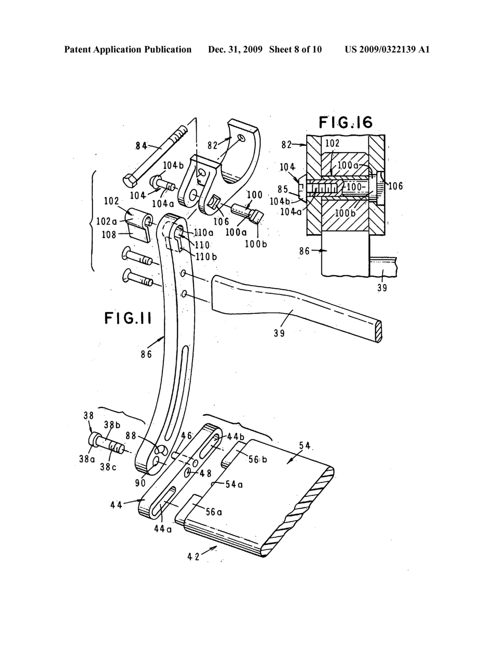 Retractable footrest - diagram, schematic, and image 09