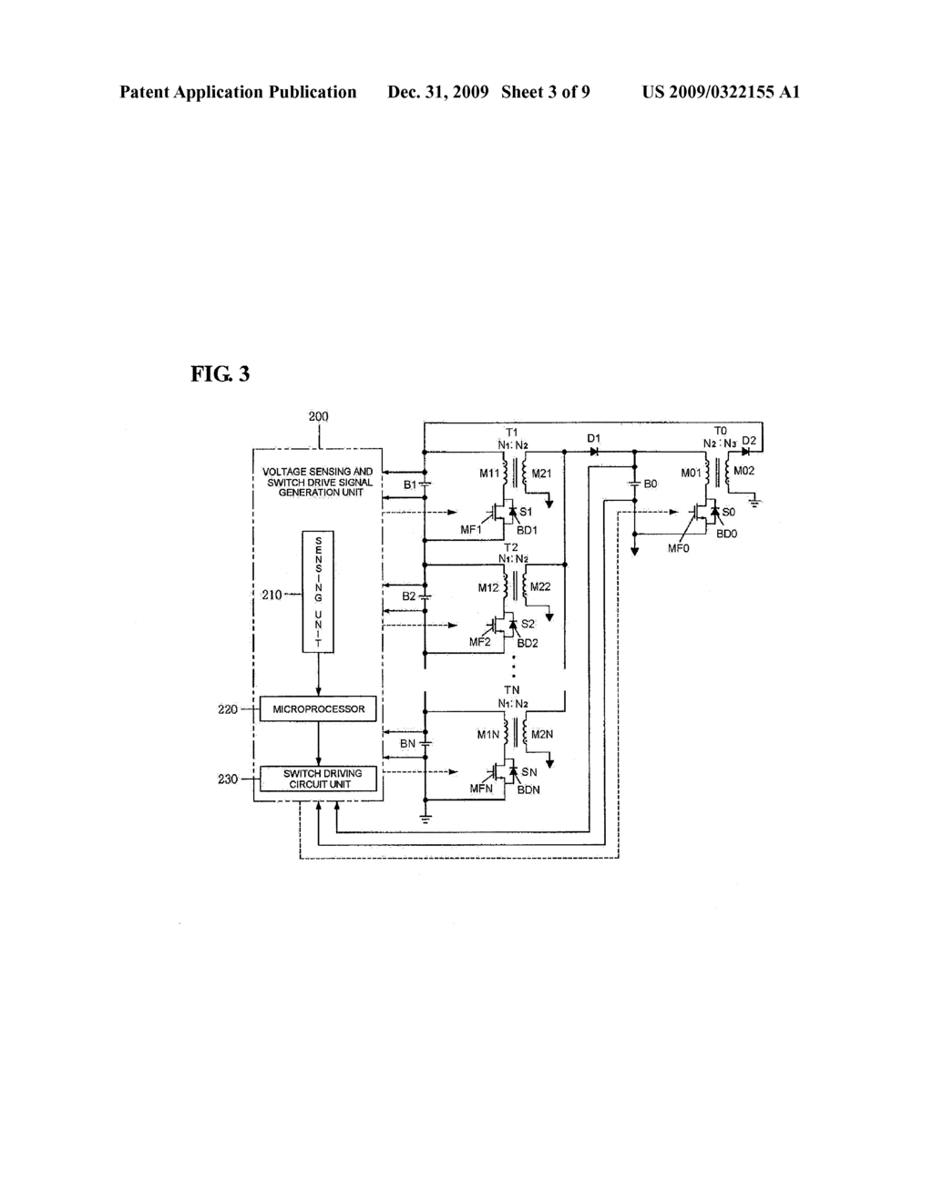 CHARGE OF EQUALIZATION APPARATUS WITH PARALLEL CONNECTION OF SECONDARY WINDINGS OF MULTIPLE TRANSFORMERS - diagram, schematic, and image 04