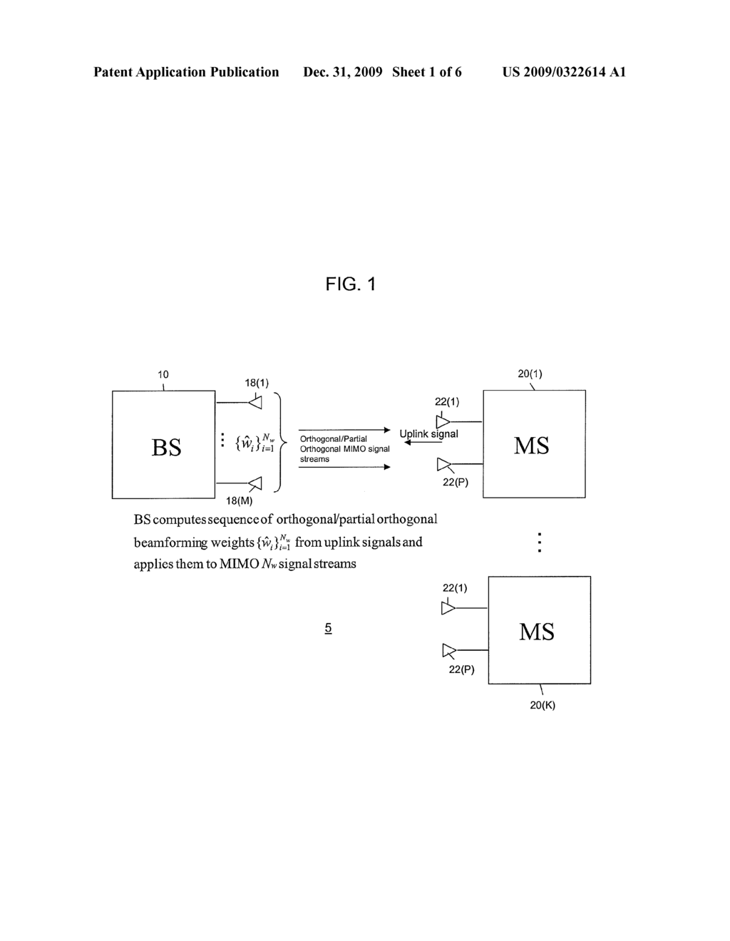 ORTHOGONAL/PARTIAL ORTHOGONAL BEAMFORMING WEIGHT GENERATION FOR MIMO WIRELESS COMMUNICATION - diagram, schematic, and image 02