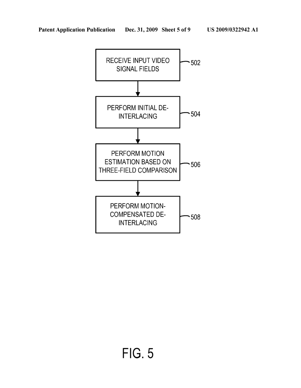 VIDEO DE-INTERLACING WITH MOTION ESTIMATION - diagram, schematic, and image 06