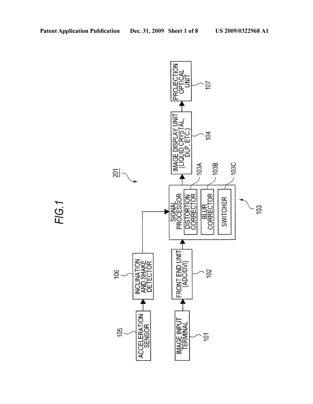 VIDEO PROJECTOR AND METHOD FOR CONTROLLING VIDEO PROJECTOR - diagram, schematic, and image 02