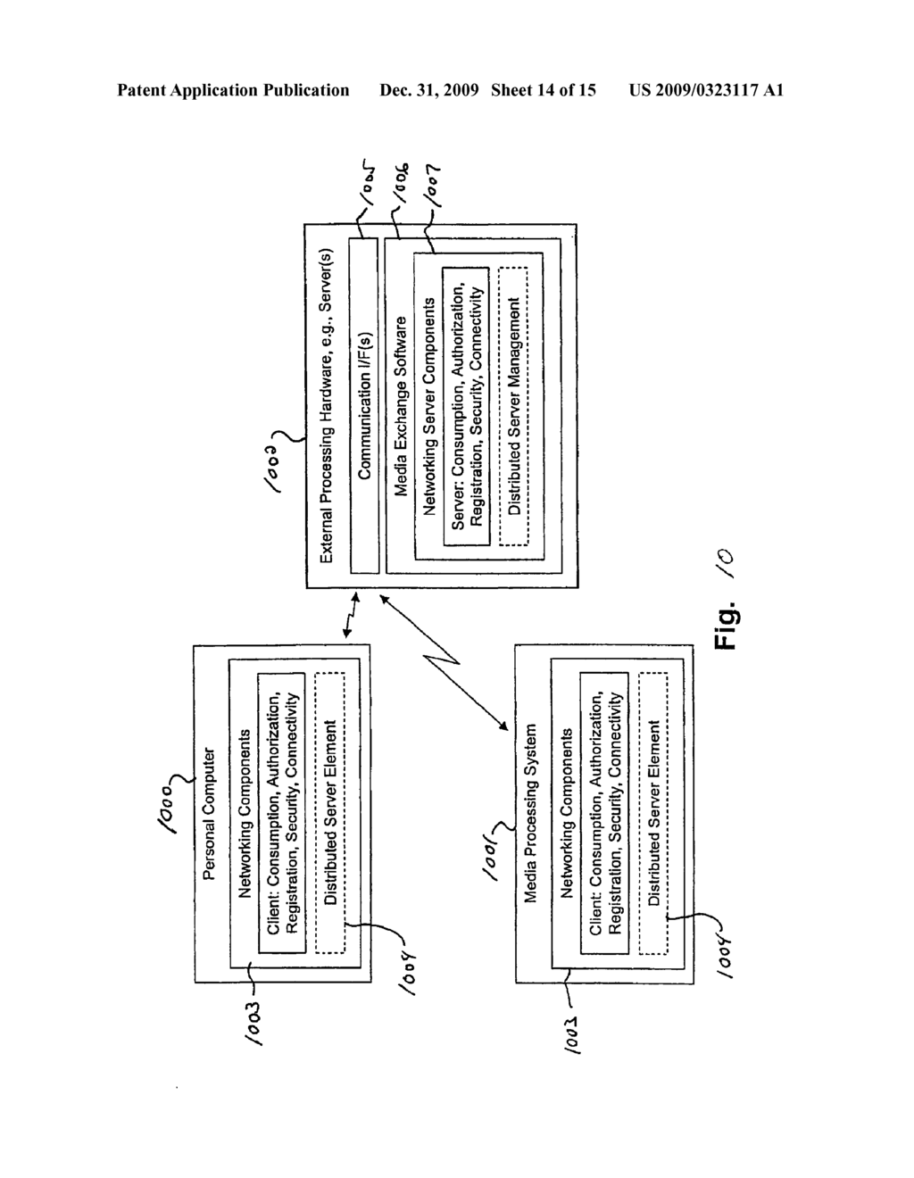 PRINTER RESOURCE SHARING IN A MEDIA EXCHANGE NETWORK - diagram, schematic, and image 15