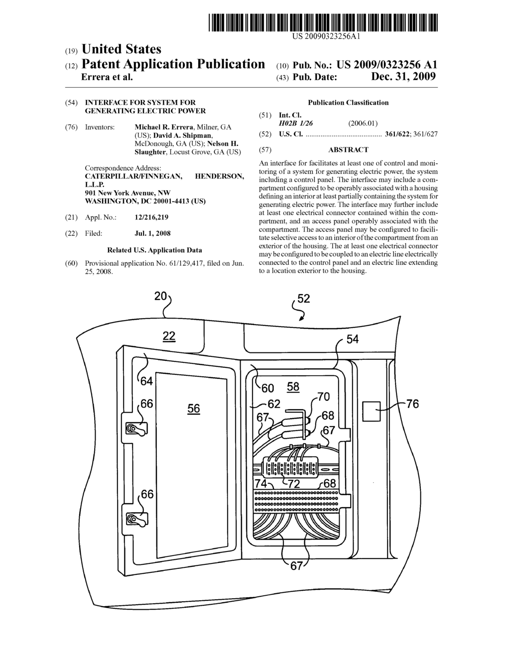 Interface for system for generating electric power - diagram, schematic, and image 01