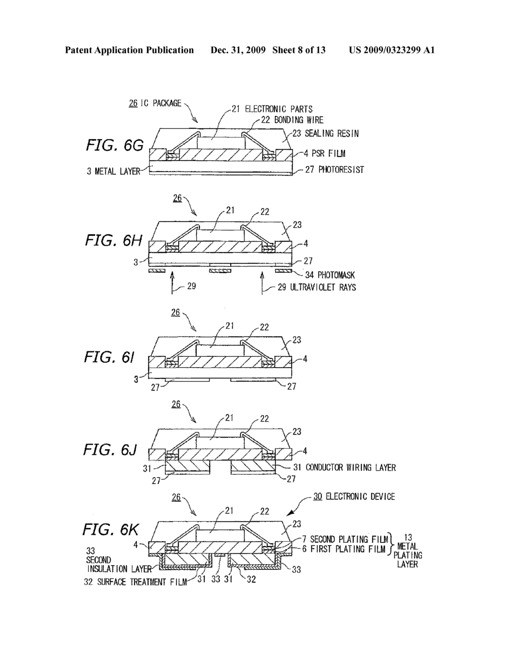 ELECTRONIC DEVICE SUBSTRATE, ELECTRONIC DEVICE AND METHODS FOR MAKING SAME - diagram, schematic, and image 09