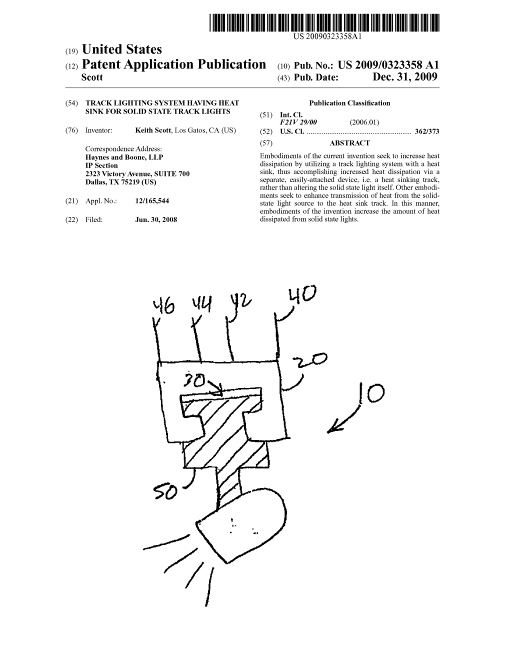 TRACK LIGHTING SYSTEM HAVING HEAT SINK FOR SOLID STATE TRACK LIGHTS - diagram, schematic, and image 01