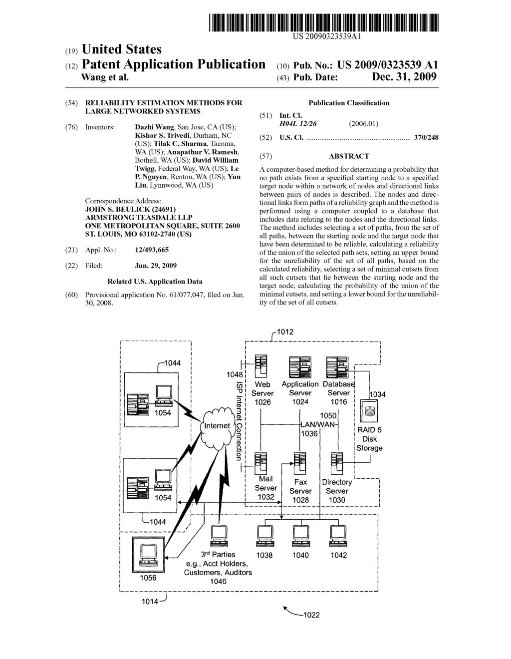 RELIABILITY ESTIMATION METHODS FOR LARGE NETWORKED SYSTEMS - diagram, schematic, and image 01