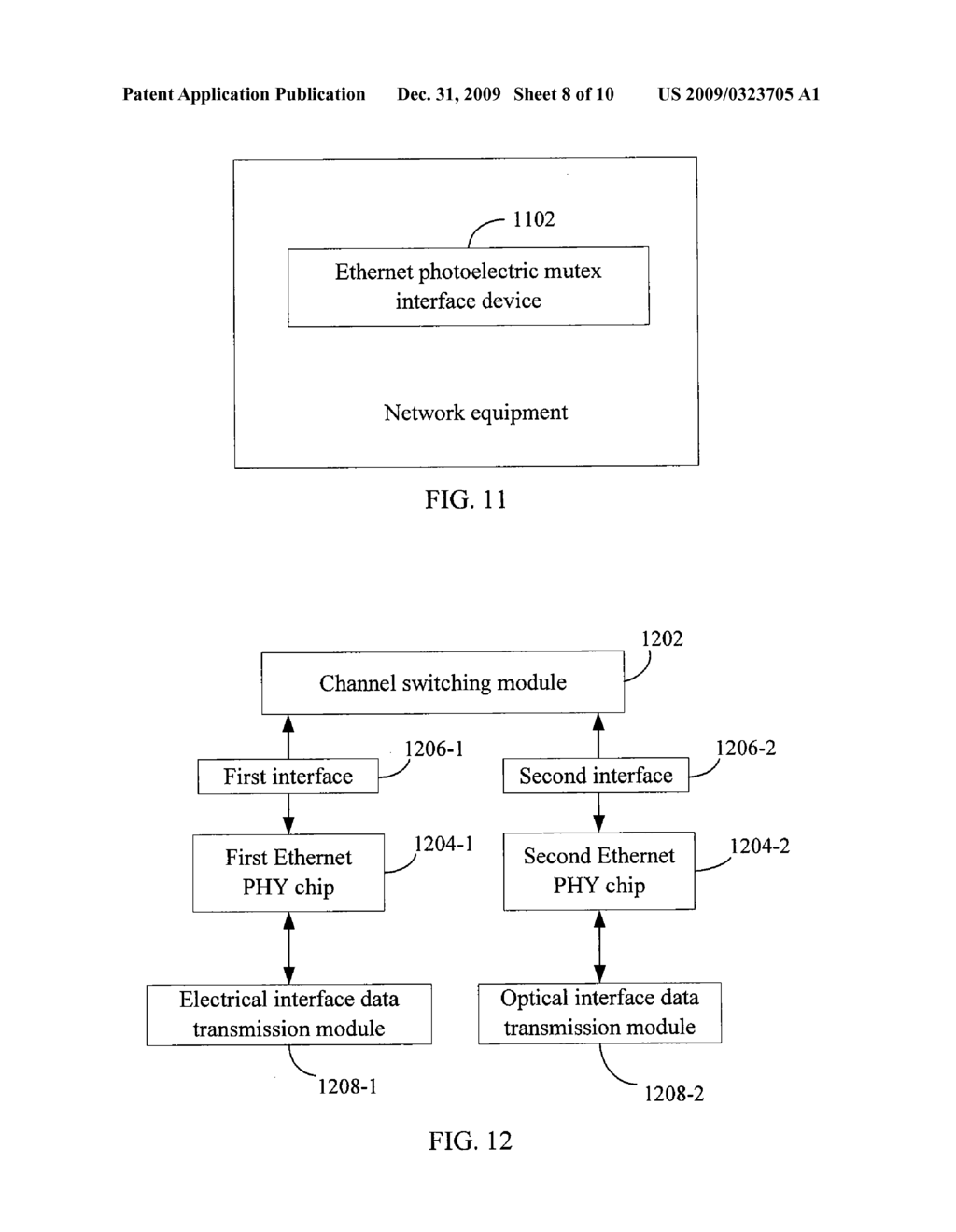 METHOD FOR IMPLEMENTING PHOTOELECTRIC MUTEX, ETHERNET PHOTOELECTRIC MUTEX INTERFACE DEVICE AND NETWORK EQUIPMENT - diagram, schematic, and image 09