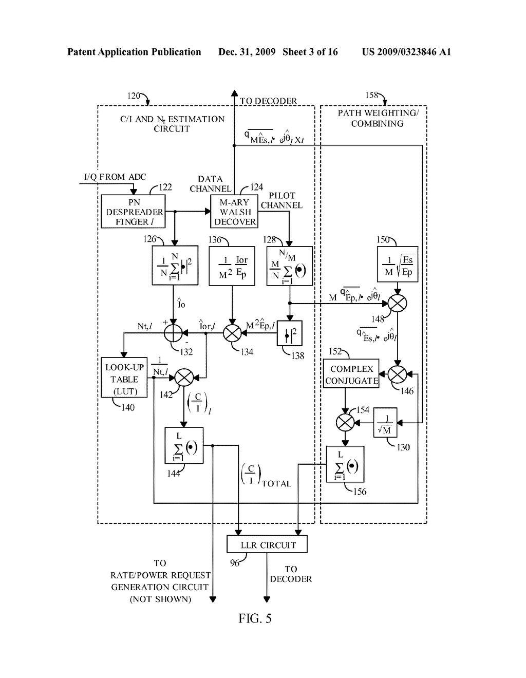 METHOD AND APPARATUS FOR COMPUTING SOFT DECISION INPUT METRICS TO A TURBO DECODER - diagram, schematic, and image 04