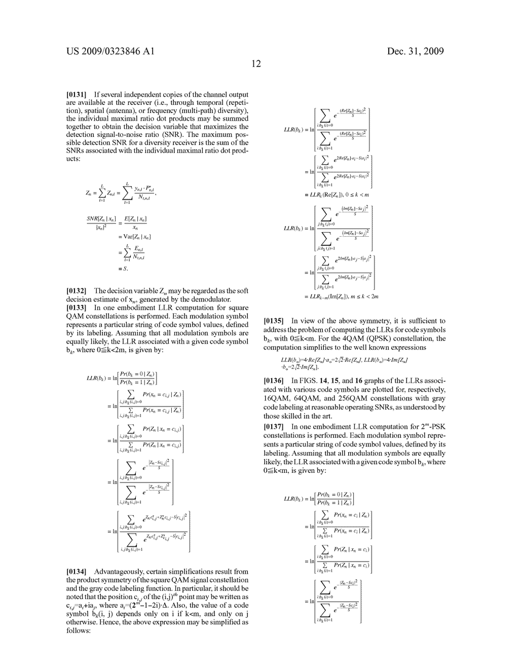 METHOD AND APPARATUS FOR COMPUTING SOFT DECISION INPUT METRICS TO A TURBO DECODER - diagram, schematic, and image 29