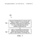 SYSTEM AND METHOD FOR PROVIDING INFORMATION TO A USER OF A TELEPHONE ABOUT ANOTHER PARTY ON A TELEPHONE CALL diagram and image