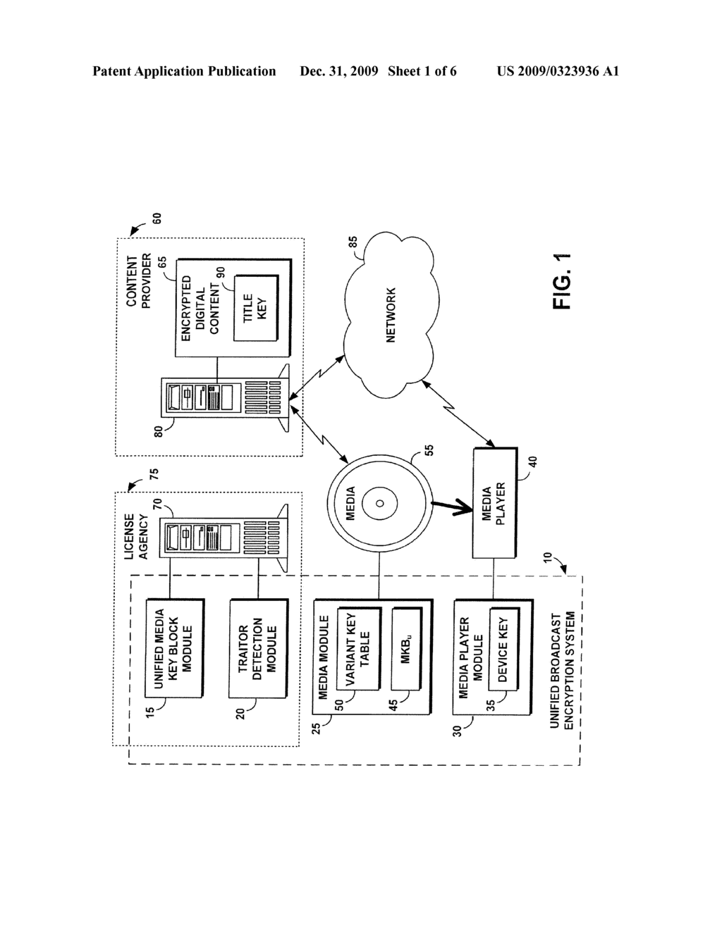 SYSTEM, METHOD, AND SERVICE FOR PERFORMING UNIFIED BROADCAST ENCRYPTION AND TRAITOR TRACING FOR DIGITAL CONTENT - diagram, schematic, and image 02