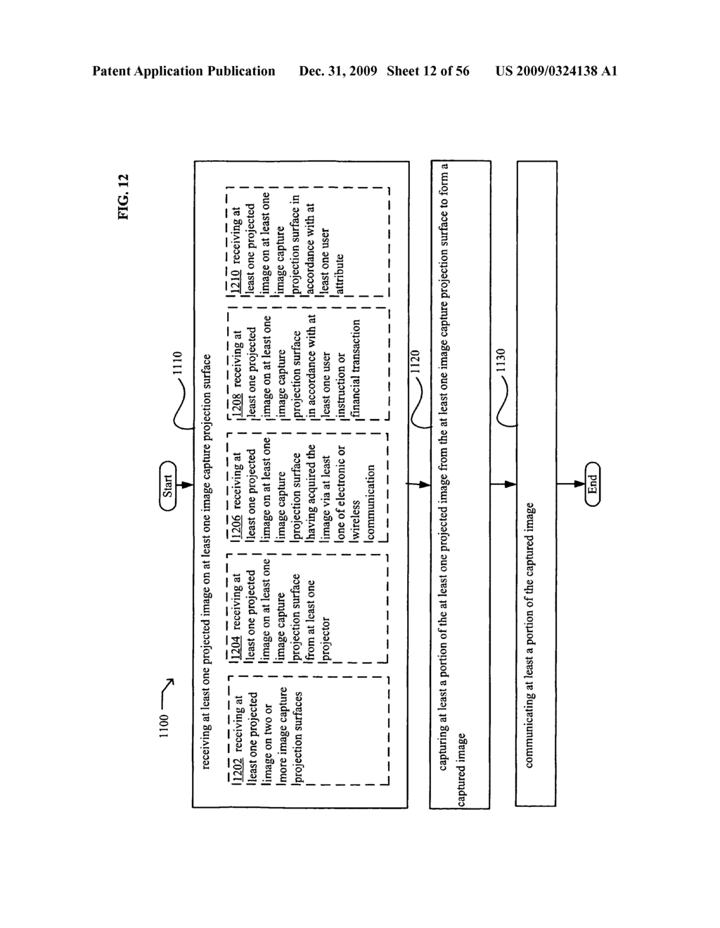 Methods and systems related to an image capture projection surface - diagram, schematic, and image 13