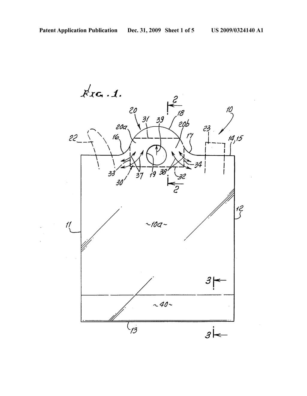 Reinforced plastic sheet utility bag - diagram, schematic, and image 02