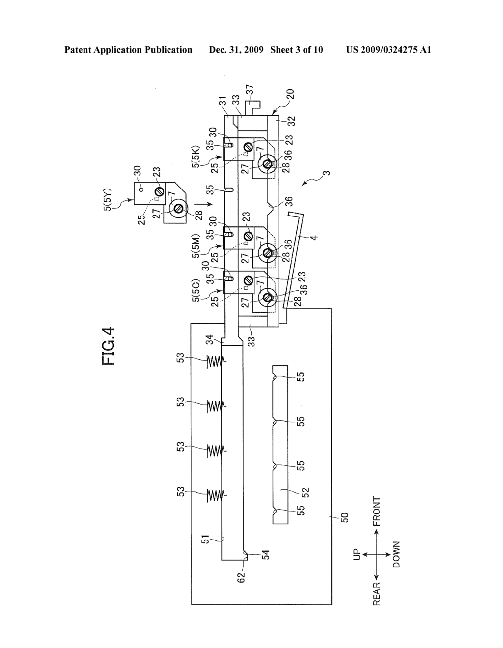 Tandem-Type Process Unit Removably Loaded In Image Forming Device - diagram, schematic, and image 04