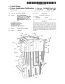 Cascade tip baffle airfoil diagram and image