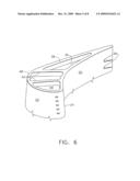 Cascade tip baffle airfoil diagram and image