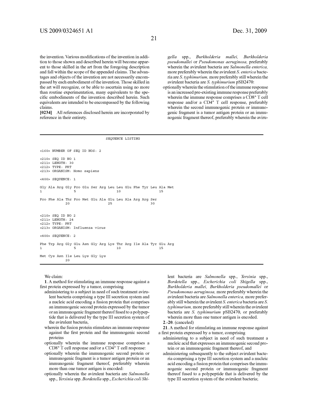 Methods for Stimulating an Immune Response Using Bacterial Antigen Delivery System - diagram, schematic, and image 34