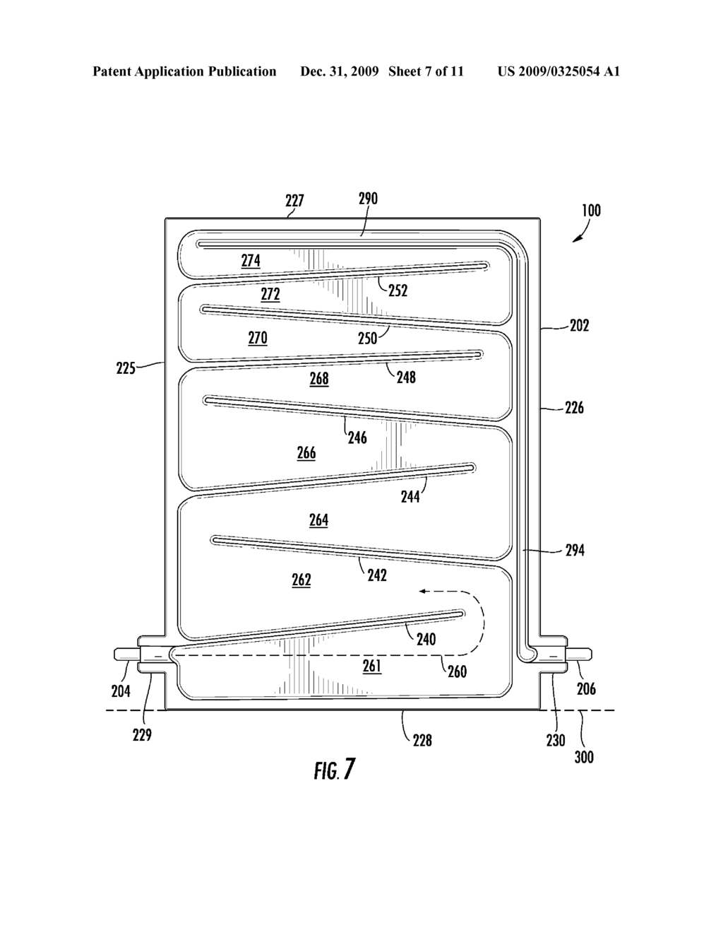 Battery Cell Assembly Having Heat Exchanger With Serpentine Flow Path - diagram, schematic, and image 08