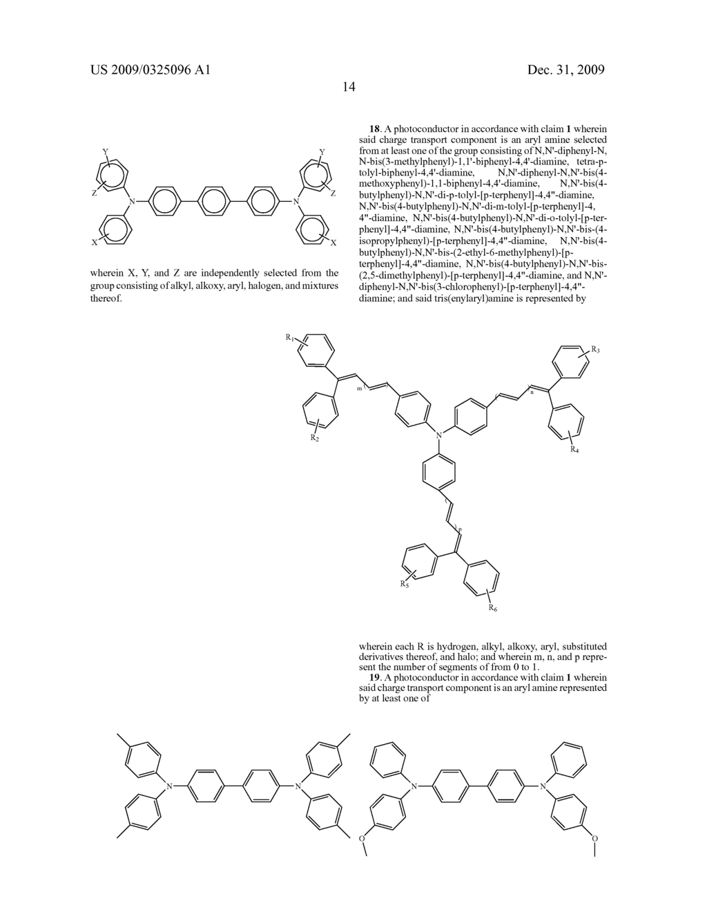 TRIS(ENYLARYL)AMINE CONTAINING PHOTOCONDUCTORS - diagram, schematic, and image 15