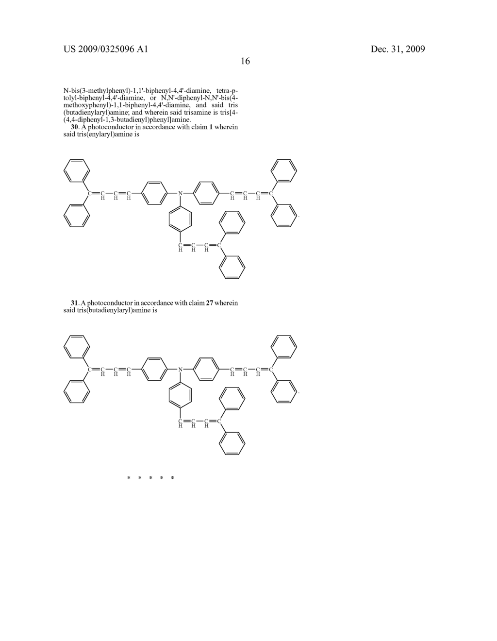 TRIS(ENYLARYL)AMINE CONTAINING PHOTOCONDUCTORS - diagram, schematic, and image 17