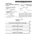 Non-Destructive Laser Optical Integrated Circuit Package Marking diagram and image