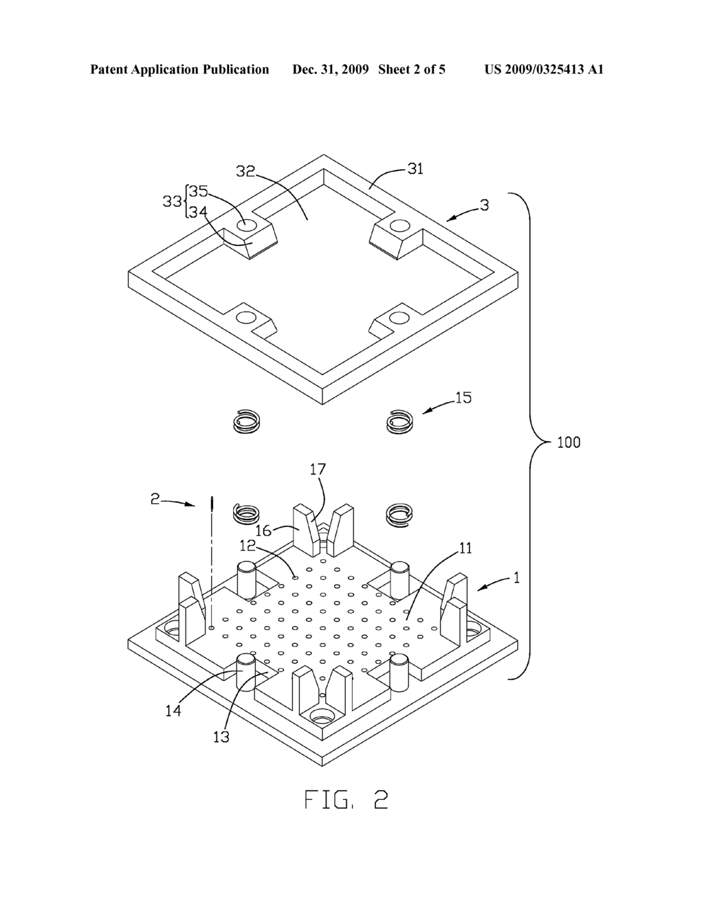 BURN-IN SOCKET HAVING SELF-CENTERING SUPPORTING BRACKET - diagram, schematic, and image 03