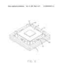 BURN-IN SOCKET HAVING SELF-CENTERING SUPPORTING BRACKET diagram and image