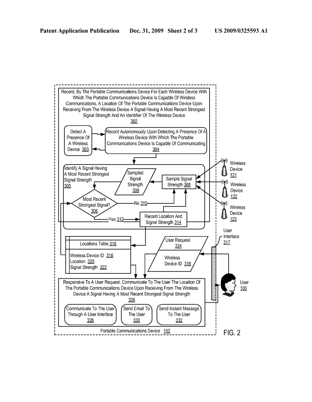 Marking Locations With A Portable Communications Device - diagram, schematic, and image 03