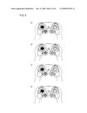 Information processing apparatus, information storing medium and program thereof, and operating device for game machine diagram and image