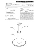 ADJUSTABLE HEIGHT PRACTICE GOLF TEE diagram and image