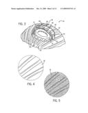 GAME BALL HAVING OPTIMALLY POSITIONED GROOVES diagram and image