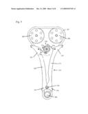 ROTATIONAL ONE WAY CLUTCH CHAIN TENSIONER WITH FRICTIONAL DAMPING diagram and image