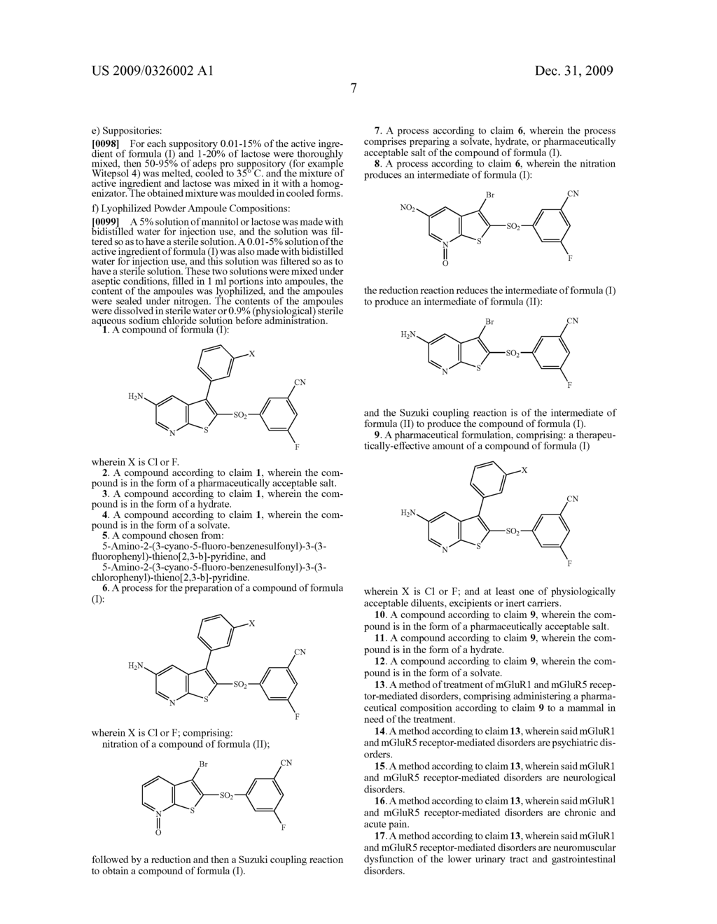 Thieno [2,3-b] Pyridine Compounds with mGluR Activity - diagram, schematic, and image 08