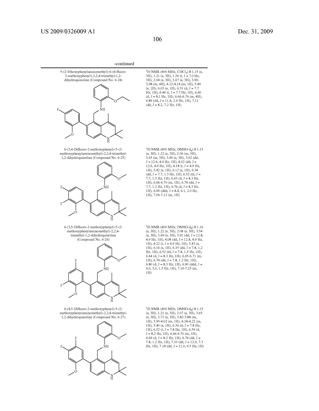 Novel 1-2-Dihydroquinoline Derivative Having Glucocorticoid Receptor Binding Activity - diagram, schematic, and image 107