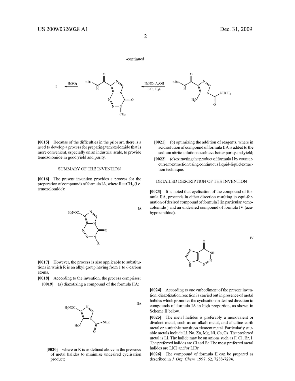 Process for the preparation of temozolomide and analogs - diagram, schematic, and image 03