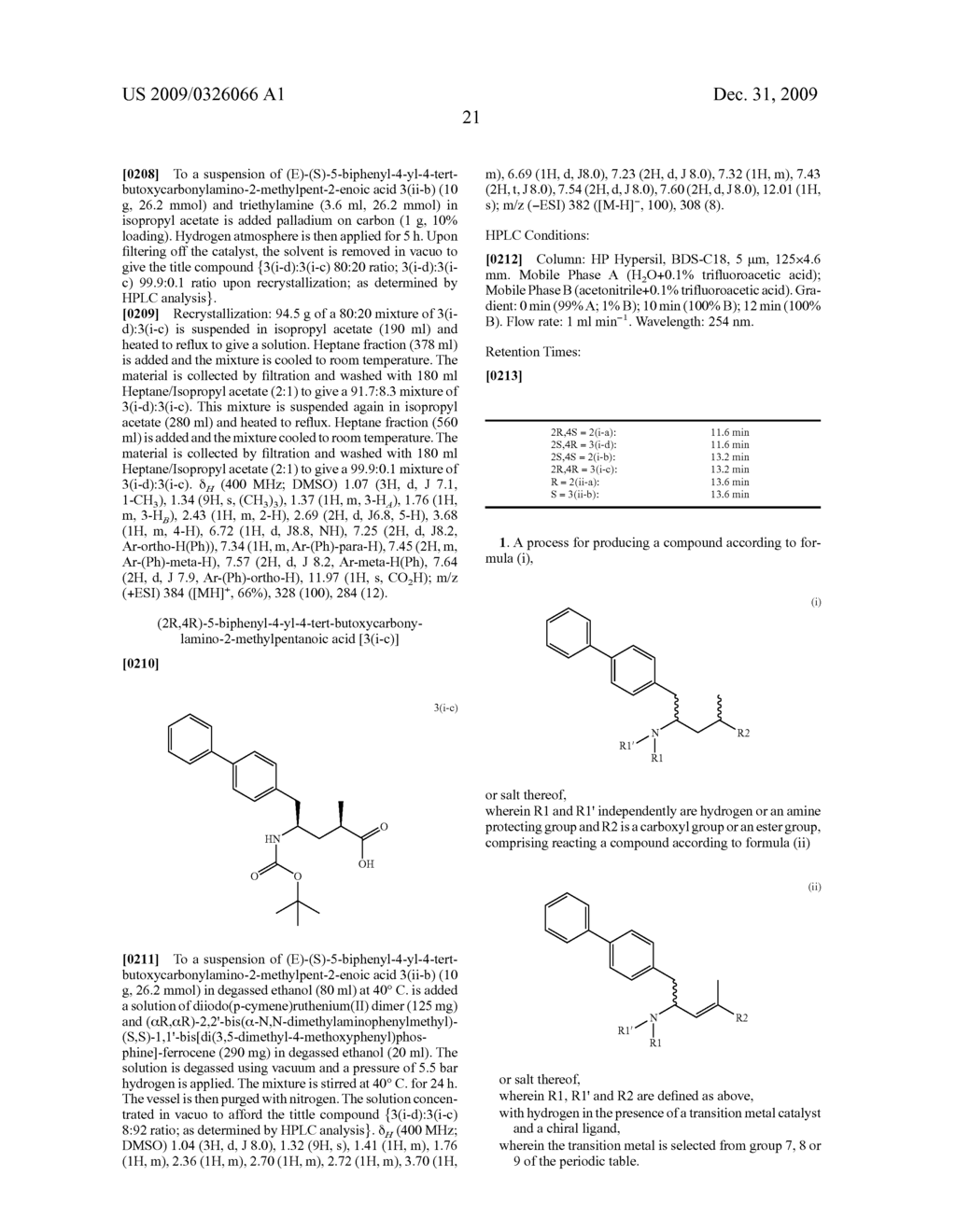 PROCESS FOR PREPARING BIARYL SUBSTITUTED 4-AMINO-BUTYRIC ACID OR DERIVATIVES THEREOF AND THEIR USE IN THE PRODUCTION OF NEP INHIBITORS - diagram, schematic, and image 23