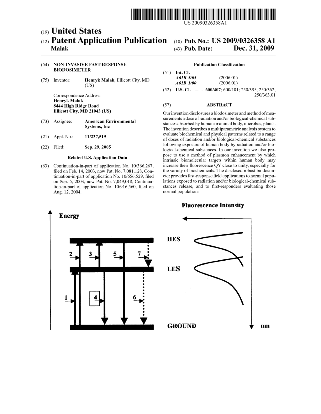 Non-invasive fast-response biodosimeter - diagram, schematic, and image 01