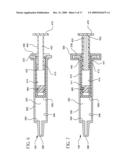 Syringe With Adjustable Two Piece Plunger Rod diagram and image