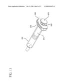 Syringe With Adjustable Two Piece Plunger Rod diagram and image