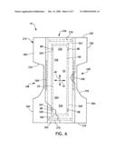 Absorbent article featuring leakage warning diagram and image