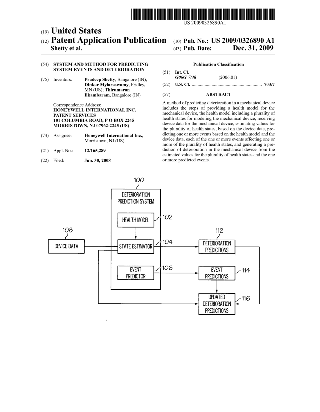 SYSTEM AND METHOD FOR PREDICTING SYSTEM EVENTS AND DETERIORATION - diagram, schematic, and image 01