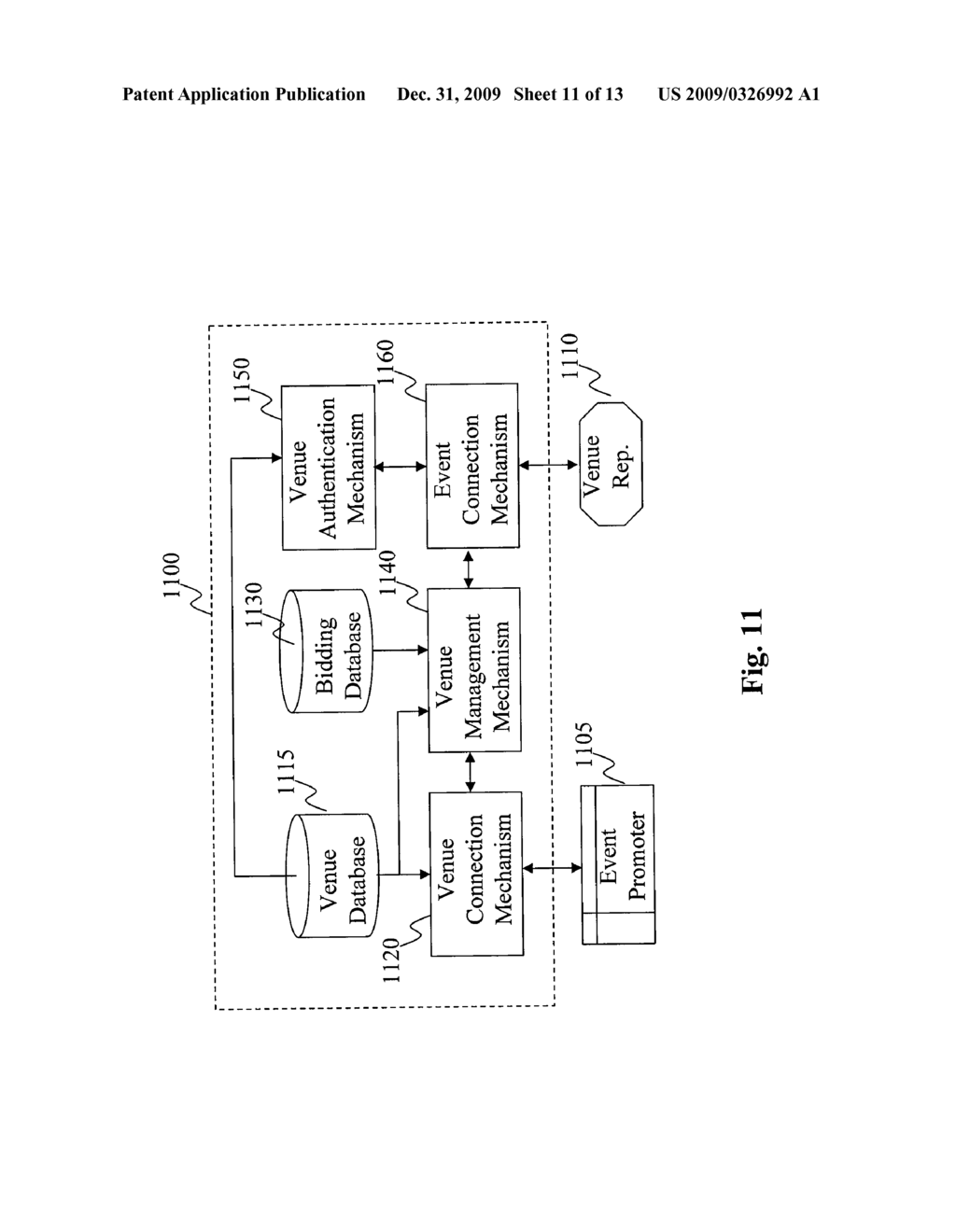 METHOD AND SYSTEM FOR NETWORK-ENABLED VENUE BOOKING - diagram, schematic, and image 12