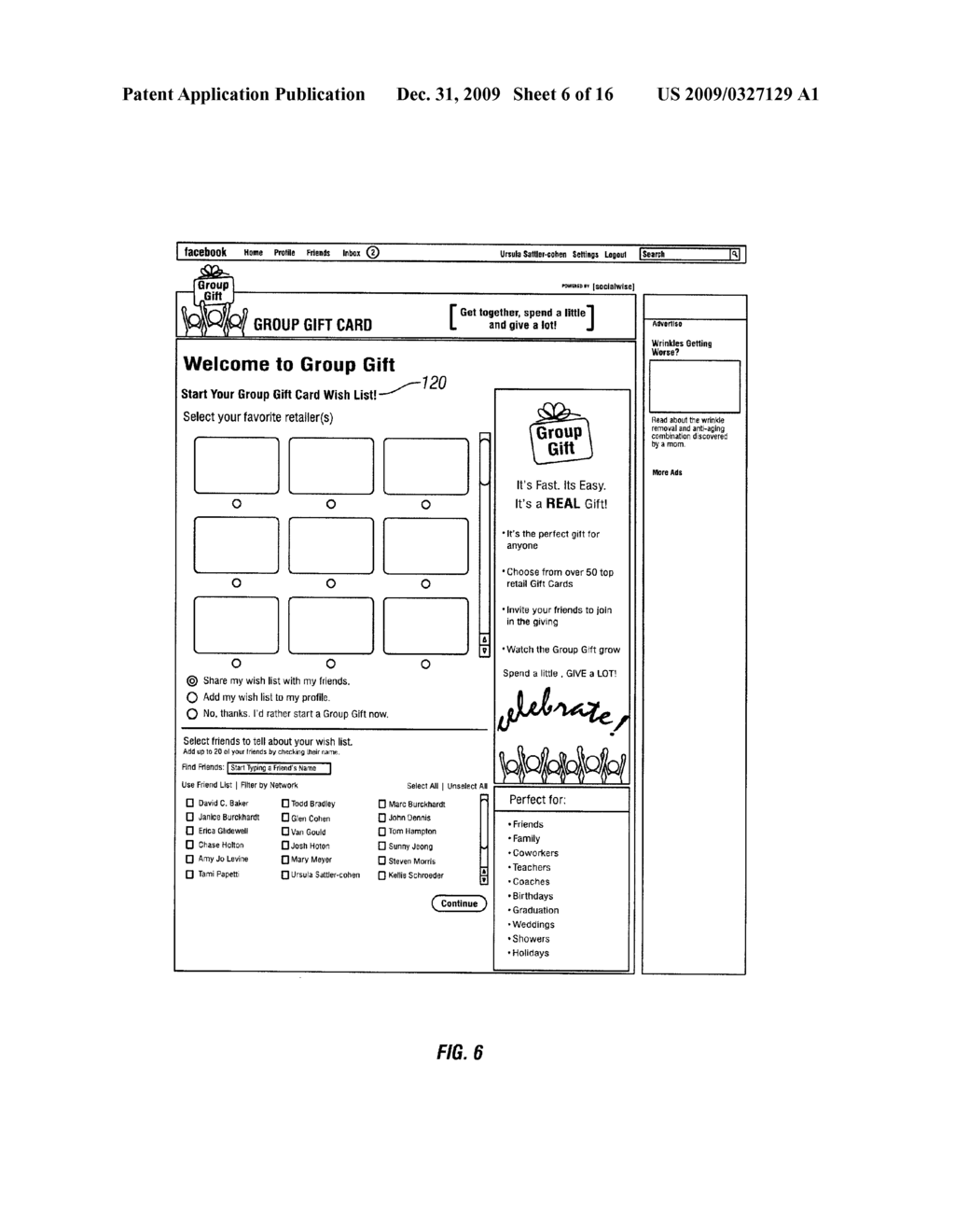 SOCIAL NETWORK ENABLED GROUP GIFT CARD - diagram, schematic, and image 07