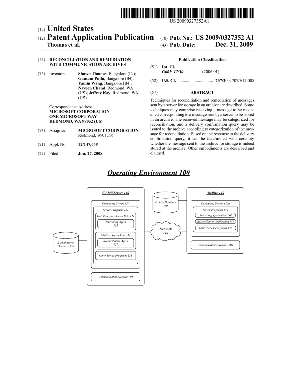 RECONCILIATION AND REMEDIATION WITH COMMUNICATION ARCHIVES - diagram, schematic, and image 01