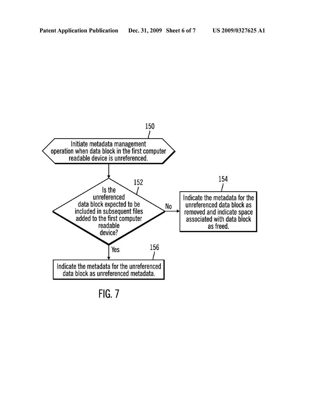 MANAGING METADATA FOR DATA BLOCKS USED IN A DEDUPLICATION SYSTEM - diagram, schematic, and image 07